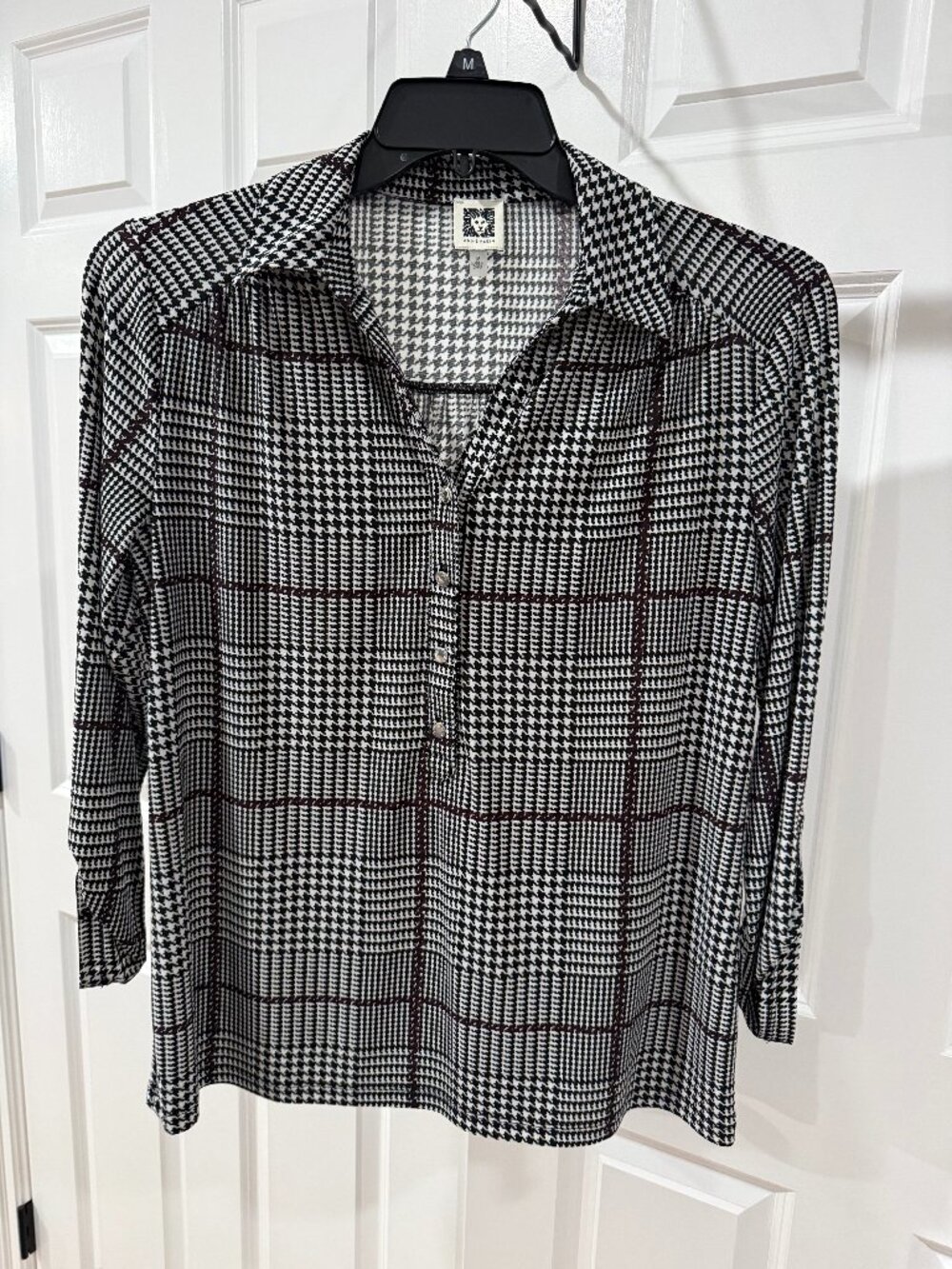 Anne Klein 3/4 Sleeve Blouse
